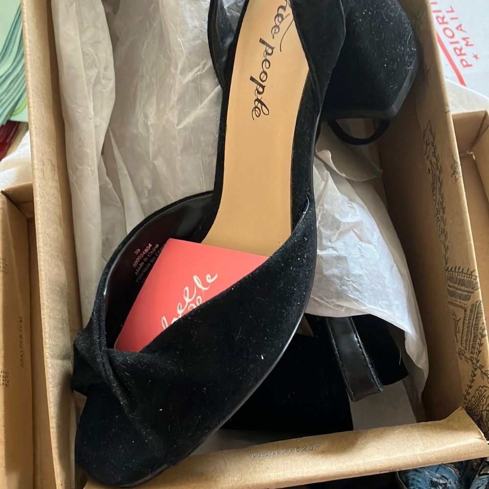 Free people Gisele block heel sandals 39 /9 nib
